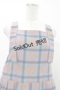 画像4: Jane Marple / タータンチェックタブリエドレス  ブリック H-25-12-14-1025-JM-OP-KB-ZH