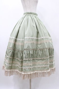 画像3: PrivateSquare. / 『an[TEA]que』マキシ丈スカート M グリーン H-25-12-14-1026-LO-SK-KB-ZH