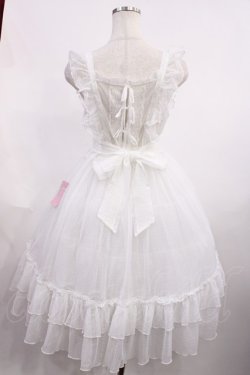 画像2: Chalmiere / ドットチュールエプロン M ホワイト H-25-12-14-011-LO-OP-NS-ZH