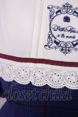 画像3: Amavel / 紅茶缶ラベルスクエアヨークチェックワンピース Free ブルー H-25-12-14-015-CA-OP-NS-ZH