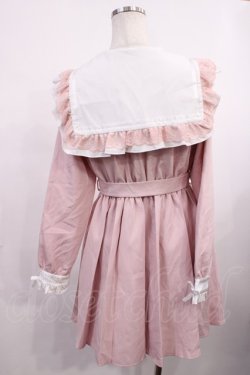 画像2: DearMyLove / ハートビジューリボンレース学園ワンピース M ピンク H-25-12-14-017-EL-OP-NS-ZH