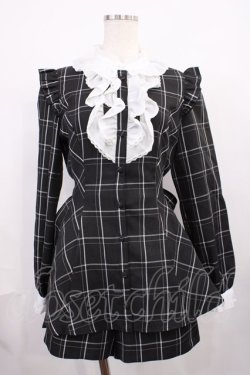 画像1: Secret Honey / アクセサリーリボン付きセットアップ Free ブラック H-25-12-14-020-CA-OP-NS-ZH