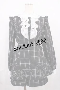 画像1: Secret Honey / アクセサリーリボン付きセットアップ Free ブラック H-25-12-14-020-CA-OP-NS-ZH