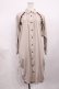 画像1: axes femme / 袖レースアップシャツワンピース M アイボリー H-25-12-14-021-AX-OP-NS-ZH (1)