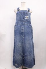 PINK HOUSE / ワッペンデニムジャンパースカート FREE ブルー H-25-12-14-022-LO-OP-NS-ZH