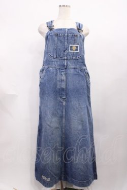 画像1: PINK HOUSE / ワッペンデニムジャンパースカート FREE ブルー H-25-12-14-022-LO-OP-NS-ZH