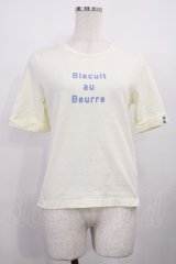 Fi.n.t / Biscuit au Beurre Tシャツ Free アイボリー H-25-12-14-026-CA-TS-NS-ZH