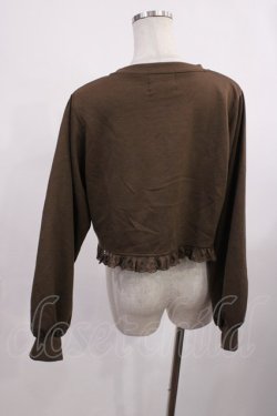 画像2: m petit by misako / MSKバラBフリルボレロ M ブラウン H-25-12-14-027-LO-TO-NS-ZH