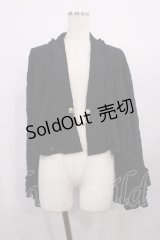 axes femme / 起毛レース姫袖風ボレロ Free ブラック H-25-12-14-028-AX-TO-NS-ZH