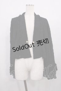 axes femme / 起毛レース姫袖風ボレロ Free ブラック H-25-12-14-028-AX-TO-NS-ZH