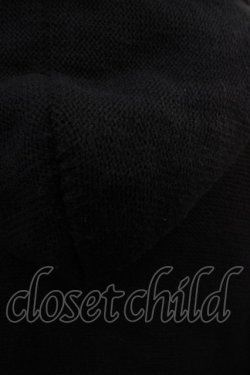 画像3: Amavel / リボンケーブル編みフードニットアウター Free ブラック H-25-12-14-030-CA-CO-NS-ZH