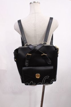 画像1: m petit by misako / AMリュック  ブラック H-25-12-14-032-LO-BG-NS-ZH