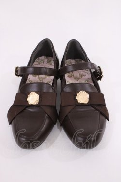 画像1: m petit by misako / AMPUリボンPPS L ブラウン H-25-12-14-040-LO-SH-NS-ZH