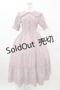 m petit by misako / AM*ギンガムCHKワンピース S レッド H-25-12-16-1037-LO-OP-NS-ZH