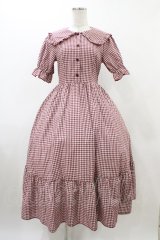 m petit by misako / AM*ギンガムCHKワンピース S レッド H-25-12-16-1037-LO-OP-NS-ZH