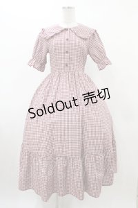 m petit by misako / AM*ギンガムCHKワンピース S レッド H-25-12-16-1037-LO-OP-NS-ZH