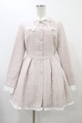 mellfy memory / Love and classy tweed ワンピース M/MINI ピンク H-25-12-16-1038-0-OP-NS-ZH