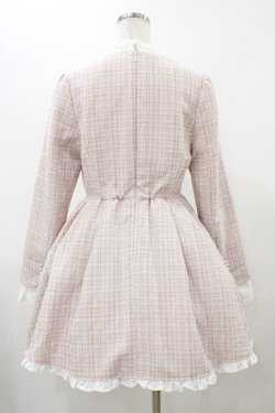 画像2: mellfy memory / Love and classy tweed ワンピース M/MINI ピンク H-25-12-16-1038-0-OP-NS-ZH