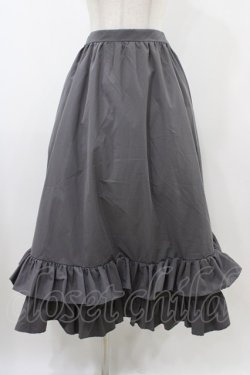 画像1: FLC / MINA*ティアードスカート L グレー H-25-12-16-1040-0-SK-NS-ZH