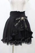 LIZ LISA / サイドカシュクールメッセージスカート Free ブラック H-25-12-16-1045-LO-SK-NS-ZH
