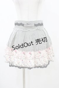 Ank Rouge / ストライプスカート M ブラック H-25-12-16-1049-CA-SK-NS-ZH