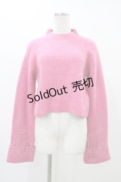 画像1: Riu / ハイネックニット Free ピンク H-25-12-16-1050-LO-TO-NS-ZH