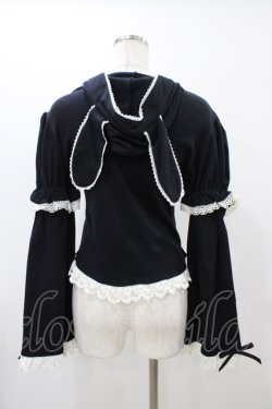 画像2: BABY,THE STARS SHINE BRIGHT / うさみみカーディガン Free ブラック H-25-12-16-1051-BA-TO-NS-ZH