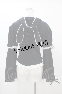 画像2: BABY,THE STARS SHINE BRIGHT / うさみみカーディガン Free ブラック H-25-12-16-1051-BA-TO-NS-ZH