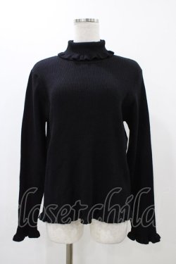 画像1: m petit by misako / サンリオキャラクターズコラボ クロミ ニットプルオーバー LL ブラック H-25-12-16-1052-LO-TO-NS-ZH