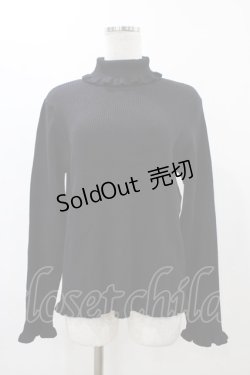 画像1: m petit by misako / サンリオキャラクターズコラボ クロミ ニットプルオーバー LL ブラック H-25-12-16-1052-LO-TO-NS-ZH