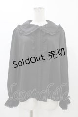 m petit by misako / AM マルエリフリルブラウス L ブラック H-25-12-16-1054-LO-BL-NS-ZH