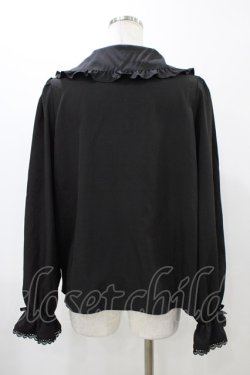 画像2: m petit by misako / AM マルエリフリルブラウス L ブラック H-25-12-16-1054-LO-BL-NS-ZH