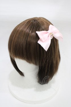 画像1: Amavel / ビジューリボン2wayブローチ  ピンク H-25-12-16-1006-CA-AC-NS-ZH