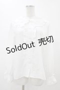 m petit by misako / AM マルエリフリルブラウス L ホワイト H-25-12-16-1056-LO-BL-NS-ZH