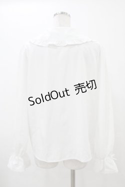 画像2: m petit by misako / AM マルエリフリルブラウス L ホワイト H-25-12-16-1056-LO-BL-NS-ZH