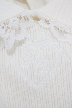 画像3: Honey Cinnamon / ハート刺繍トップス Free オフ H-25-12-16-1057-LO-TO-NS-ZH