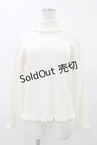 m petit by misako / サンリオキャラクターズコラボ シナモロール ニットプルオーバー LL オフ H-25-12-16-1058-LO-TO-NS-ZH