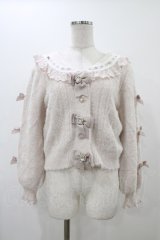 LIZ LISA / リボンスリーブセーラーカーディガン Free ピンク H-25-12-16-1059-LO-TO-NS-ZH