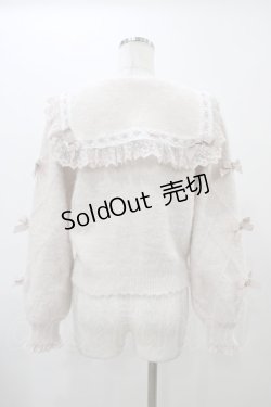 画像2: LIZ LISA / リボンスリーブセーラーカーディガン Free ピンク H-25-12-16-1059-LO-TO-NS-ZH