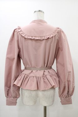画像2: FLC / MINA*ペプラムブラウス L ピンク H-25-12-16-1060-0-BL-NS-ZH