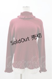 m petit by misako / サンリオキャラクターズコラボ キティ ニットプルオーバー LL ワイン H-25-12-16-1062-LO-TO-NS-ZH