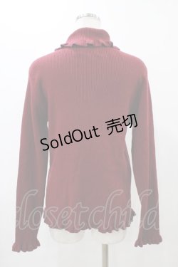 画像2: m petit by misako / サンリオキャラクターズコラボ キティ ニットプルオーバー LL ワイン H-25-12-16-1062-LO-TO-NS-ZH