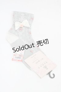 m petit by misako / AMCSNIフロートリボン  グレー H-25-12-16-1008-LO-ZA-NS-ZH