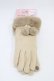 画像1: m petit by misako / AMポンポンツキグローブ  ベージュ H-25-12-16-1009-LO-ZA-NS-ZH (1)