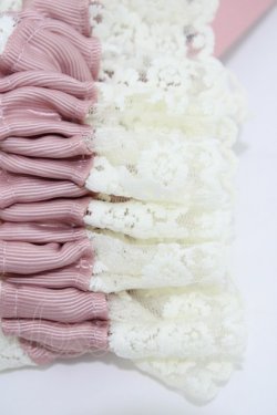 画像2: m petit by misako / AMフリル2Pシュシュ  ピンク H-25-12-16-1011-LO-ZA-NS-ZH