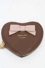 画像2: m petit by misako / サンリオキャラクターズコラボ/ハートコインケース  ブラウン H-25-12-16-1012-LO-ZA-NS-ZH (2)