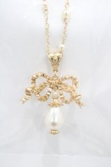 Kurumi Collaboration / CLK*リボンネックレス  ゴールド H-25-12-16-1013-0-AC-NS-ZH