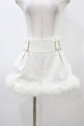 LIZ LISA / 裾ファーショートパンツ Free ホワイト H-25-12-16-1019-LO-PA-NS-ZH