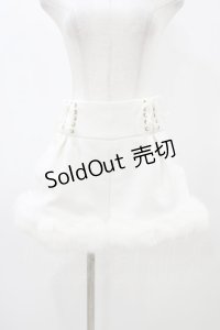 LIZ LISA / 裾ファーショートパンツ Free ホワイト H-25-12-16-1019-LO-PA-NS-ZH