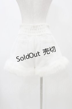 画像2: LIZ LISA / 裾ファーショートパンツ Free ホワイト H-25-12-16-1019-LO-PA-NS-ZH